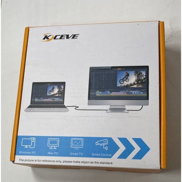 KCEVE 2 Ports KVM Switch Dual Display 4K HDMI KVM Switch Dual Monitor KC-KVM202 - Picture 1 of 2